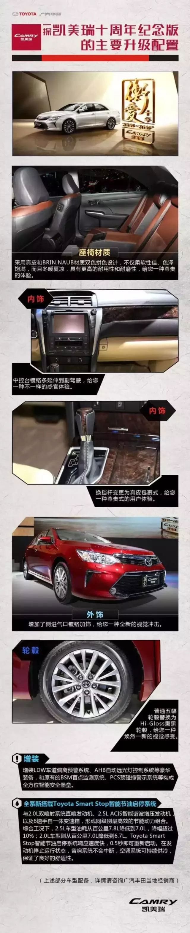 全新凱美瑞十周年紀(jì)念版榮耀上市,現(xiàn)接受預(yù)定！